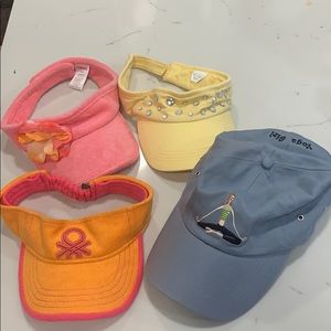 Assortment of hats/visors
